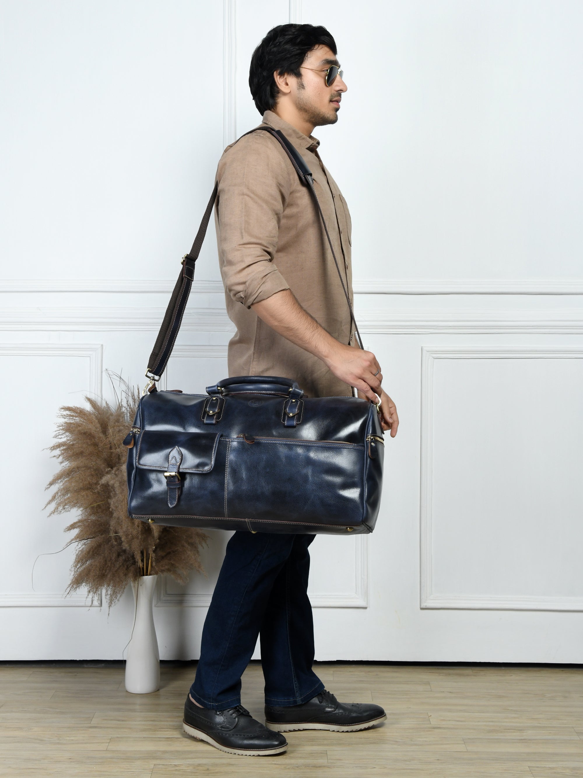 The Odyssey Leather Travel Duffel Bag